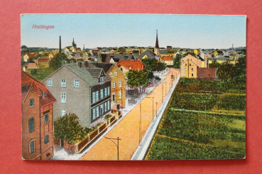 Postcard PC Hattingen 1910-1920 Street Houses Town architecture NRW